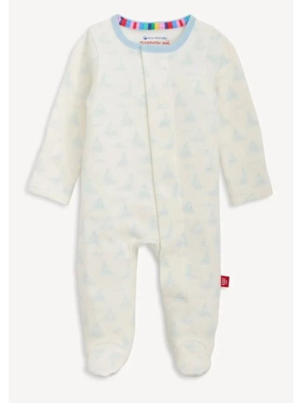 Magnetic Me Tiny Tides Organic Cotton Magnetic Footie Baby Size 3 - 6 M NWT